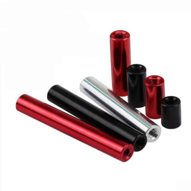 Color : RED, Length : 8mm, Size : M3 10PCS YJZG 10pcs M2 M2.5 M3 M4 Round Aluminum Column Rods Standoff Colourful Spacer Stud Fastener for Multirotor